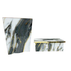 Dustbin &Tissue Wood Set
