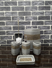 Fiber 6 Pcs Bathroom Set