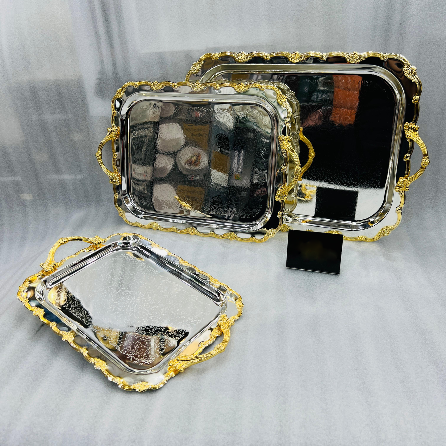Luxury 3 Pcs Tray Set