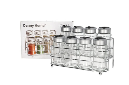 Seasoning Bottle Set With Stand 100ml 9Pcs