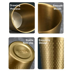 Golden Hammered Glass