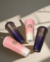 New tumblers Available with steel straw