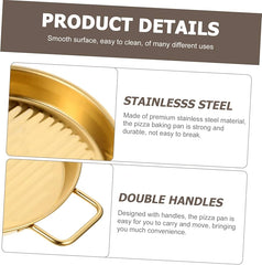 Elegant Serving Platter
With Golden Coating