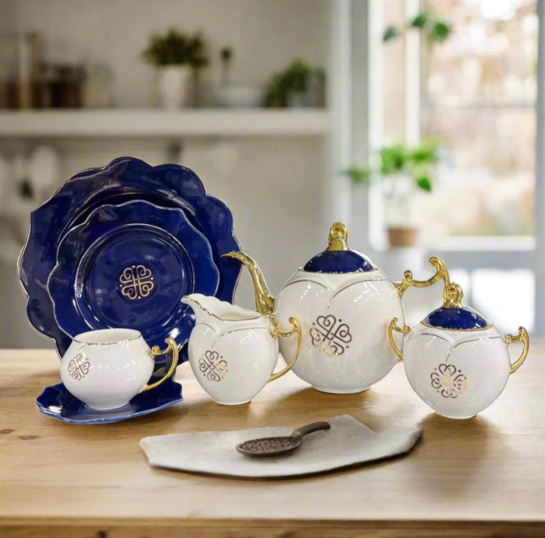 Modern Ceramic Floral TeaSet