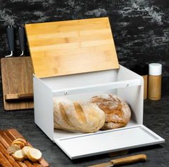 Bread Box, Steel-Bambus