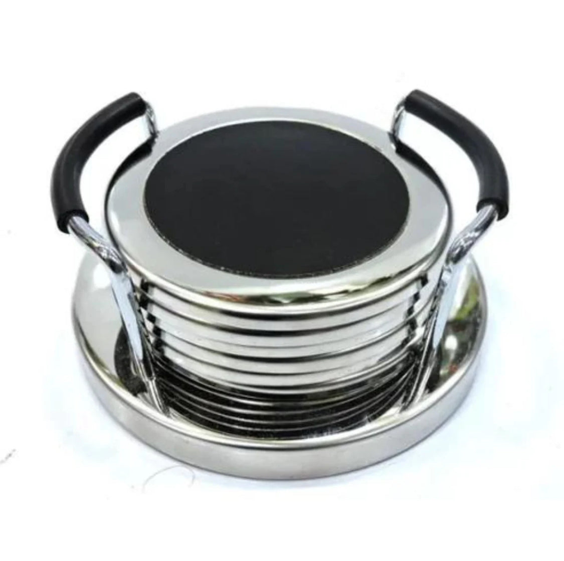 HIGH QUALITY TEA COASTER WITH STAINLESS STEEL STAND