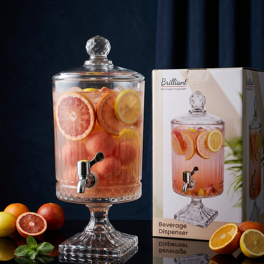 Brilliant 4.5L premium glass beverage dispenser