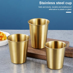 Golden Stainless Steel Glass