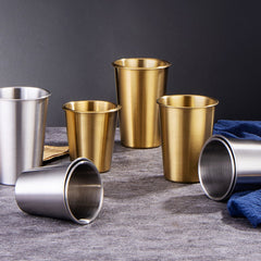 Golden Stainless Steel Glass