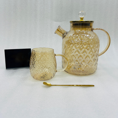 Glass Tea Set With Mugs