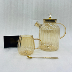 Glass Tea Set With Mugs