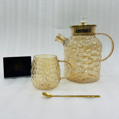 Glass Tea Set With Mugs