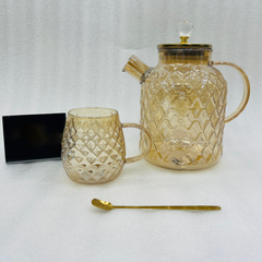 Glass Tea Set With Mugs
