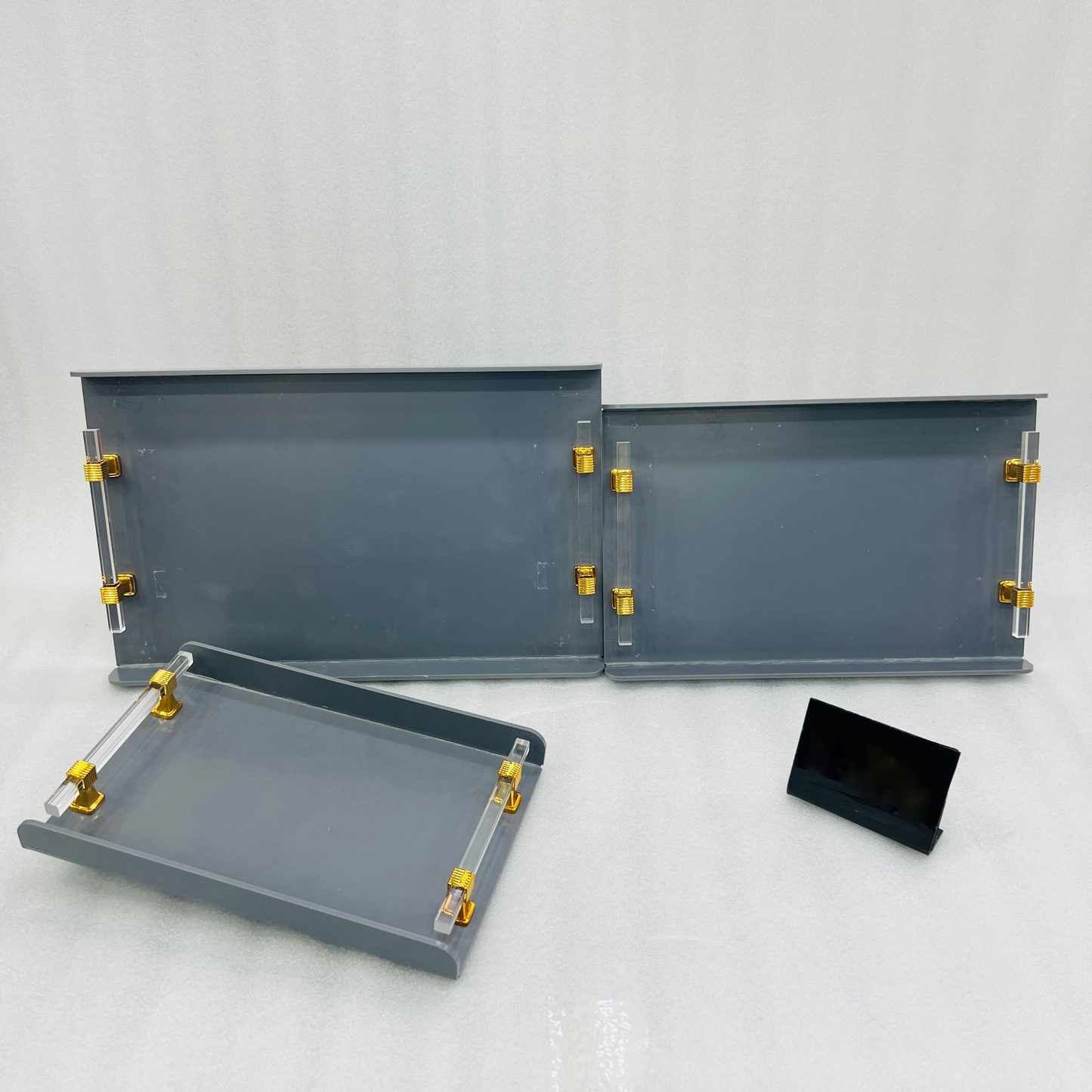 Colored 3Pcs Acrylic Tray Set