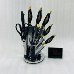 9 Pcs Knife Set With Acrylic Stand