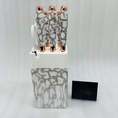 7Pcs Knife Set With Plastic Stand
