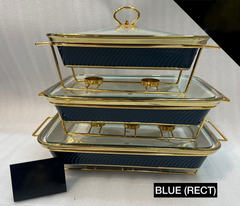 Luxury Porcelain Rectangle Chafing Dish