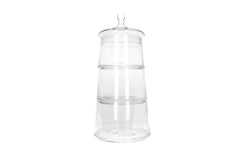 3 Layer Glass Cookie Jar 38.9cm