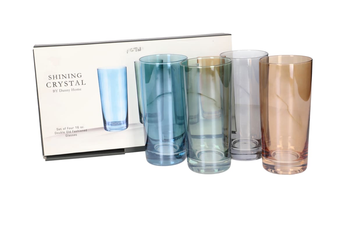 Crystal Hi-Ball Glasses 4 Pcs