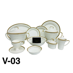 Luxury Style 61Pcs Dinner Set