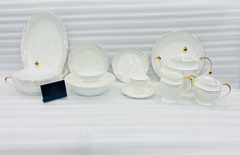 Luxury Golden Lines Dinner Set