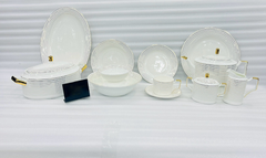 Luxury Golden Lines Dinner Set