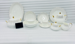 Luxury Golden Lines Dinner Set