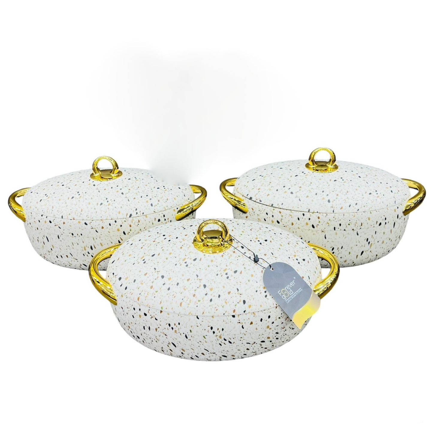 Oval Shaped Texture Hotpot Set