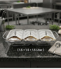 3 IN 1 Triple-Dish Food Warmer