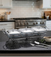 3 IN 1 Triple-Dish Food Warmer