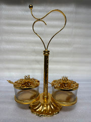 Gold-Accented Serving Set