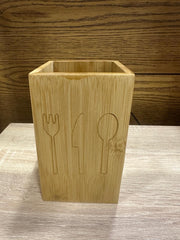 Bamboo Cutlery Holder