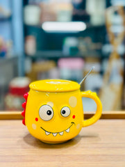 Monster Mug with Lid & Spoon