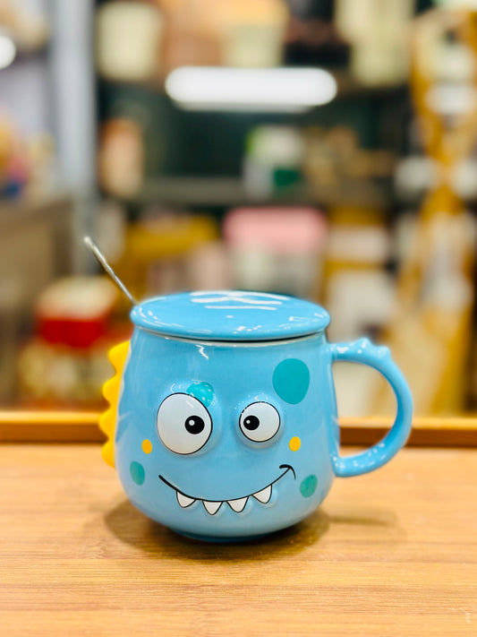 Monster Mug with Lid & Spoon