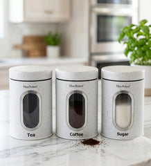 3 Pcs HausRoland Speckled Canister Set