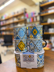 Printed 4Pcs Mugs Set