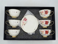 12Pcs Cup Saucers Set
