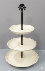Premium 3-Tier Ceramic Cupcake & Dessert Stand