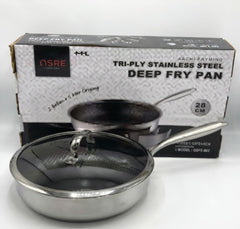OSFE-Stainless Steel Laser Coating Deep Fry Pan