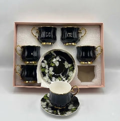 12Pcs Cup Saucers Set