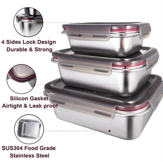 Stainless Steel 304 Storage Boxes