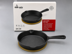 Premium Pre-Seasoned Cast Iron Tawa | Non-Stick | Even Heat Distribution | 10 Inch