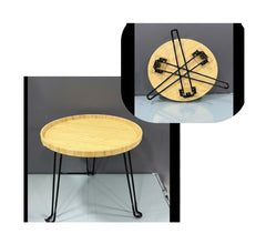Carved folding table