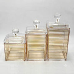 Acrylic 3 Pcs Jar Set