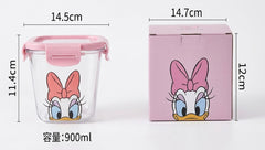 Cartoon Character Glass Bowl With Lid