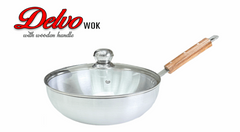 Delvo Wok (Glass Lid)