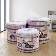 Storage Box + Stool 3Pcs