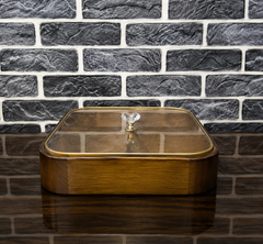 Dry Fruit Box With Glass Lid