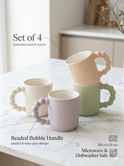 4 Pcs Fancy Mugs Set