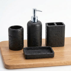 4 Pcs Fiber Bathroom Set
